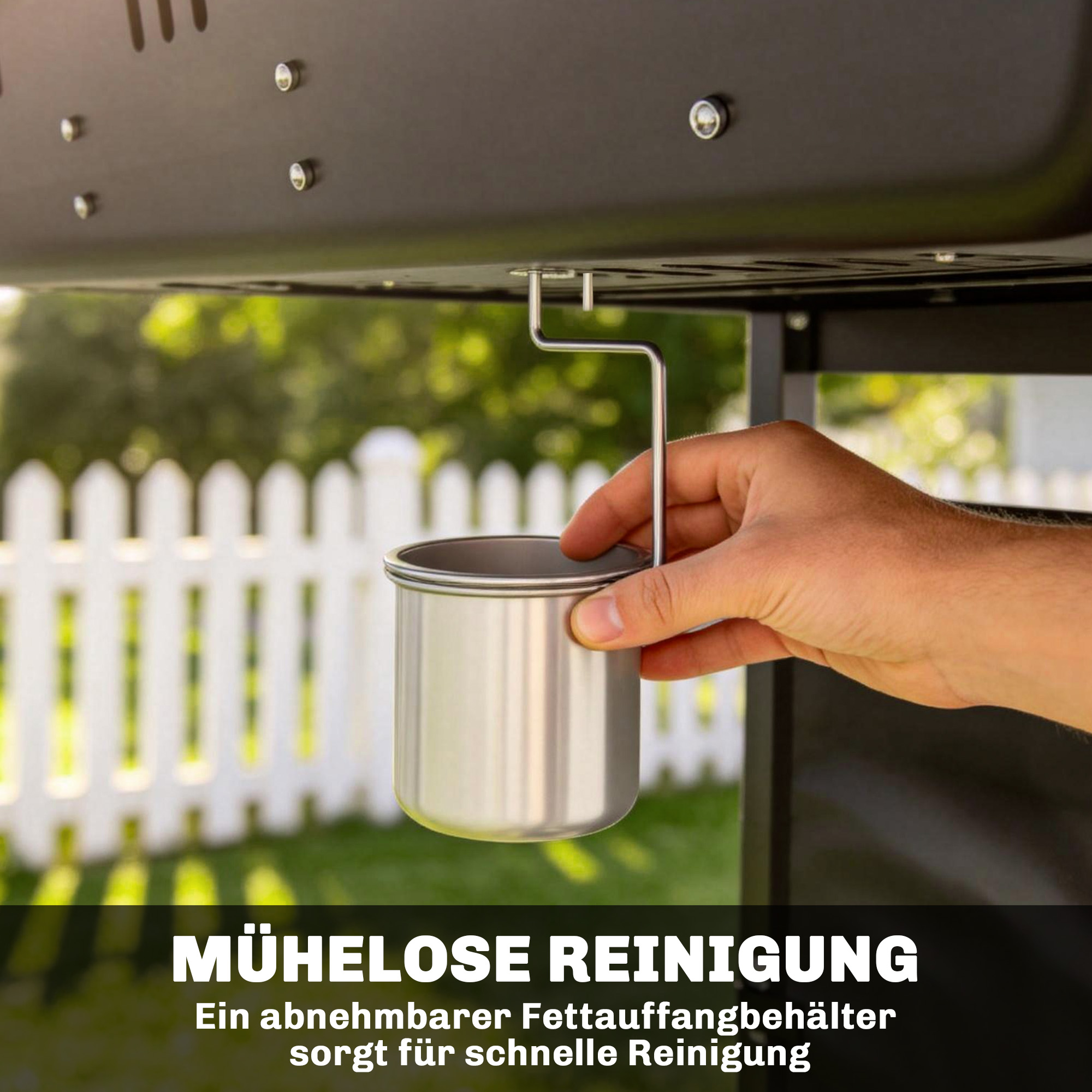 Gasgrill 5kW 2 Brenner BBQ Grillwagen Edelstahl inkl Seitentisch Unterkorb Frontabdeckung Thermometer Emaille-Grillrost