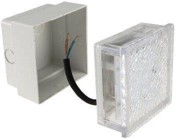 LED Pflasterstein "BRIKX 10" warmweiß / 10x10x7cm, 120lm, IP67, 230V