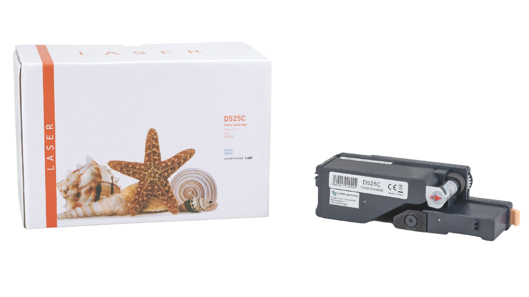 DELLE525C alternativ Toner cyan für Dell / VR3NV / 1.400 Seiten DELLE525C alternativ Toner cyan für Dell / VR3NV / 1.400 Seiten