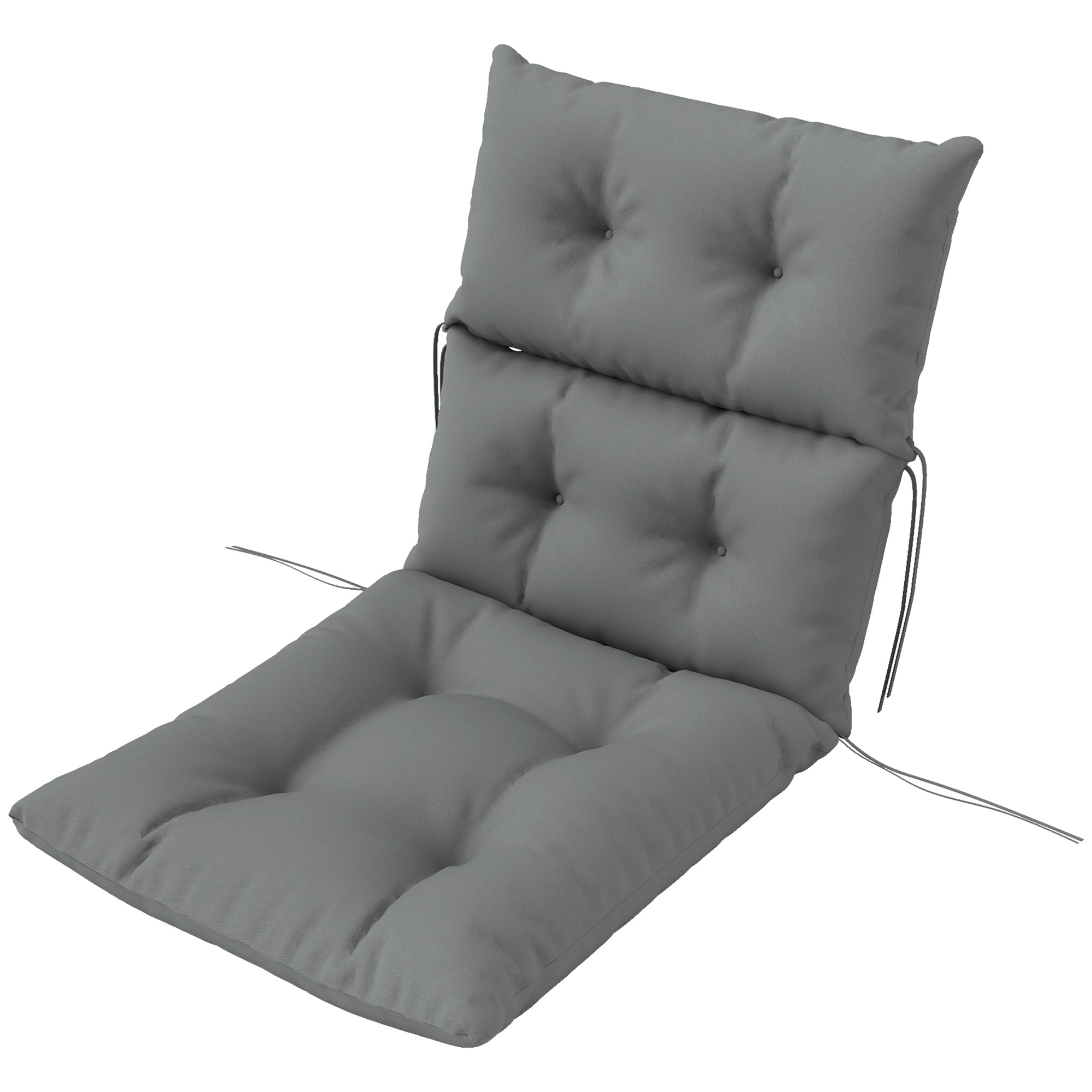 Sitzkissen, Dickes Polsterkissen für Sitzmöbel, mit Rückenlehne, Schaukelstuhlkissen, für drinnen und draußen, Hellgrau Sitzkissen, Dickes Polsterkissen für Sitzmöbel, mit Rückenlehne, Schaukelstuhlkissen, für drinnen und draußen, Hellgrau