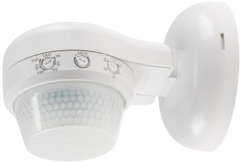 Aufputz-Bewegungsmelder 360° IP65 / 12m Detektion, Wand & Decke, weiß