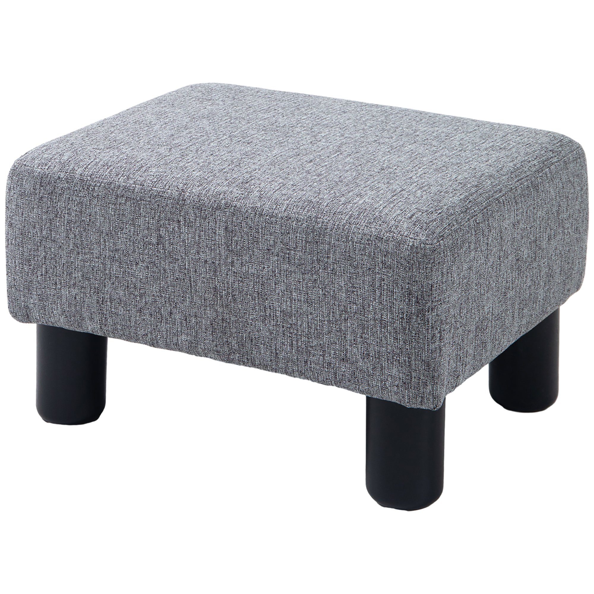 Hocker mit Stoffbezug in Leinenoptik, bis 110 kg, hellgrau, 40 x 30 x 24cm Hocker mit Stoffbezug in Leinenoptik, bis 110 kg, hellgrau, 40 x 30 x 24cm