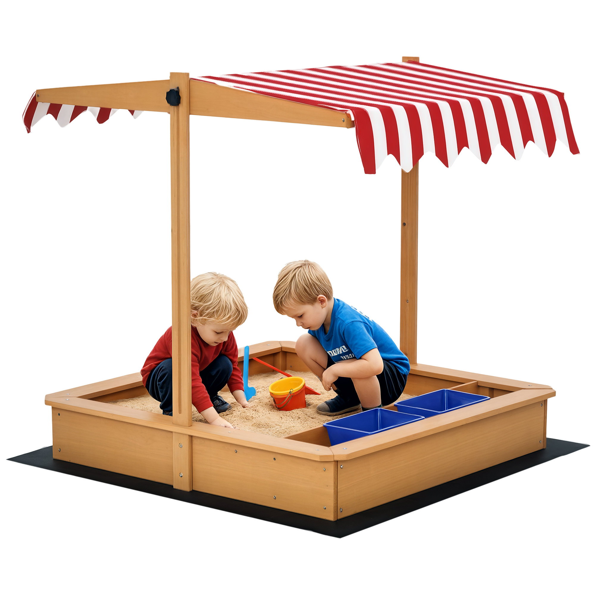 Sandkasten Sandkiste Holz Bodenloses Design Matsch-Bereich für Kinder 3-7 Jahre Sandkasten mit Abdeckung Dach für Garten Terrasse Strand Outdoor Gelb 107,5 x 107,5 x 110 cm Sandkasten Sandkiste Holz Bodenloses Design Matsch-Bereich für Kinder 3-7 Jahre Sandkasten mit Abdeckung Dach für Garten Terrasse Strand Outdoor Gelb 107,5 x 107,5 x 110 cm