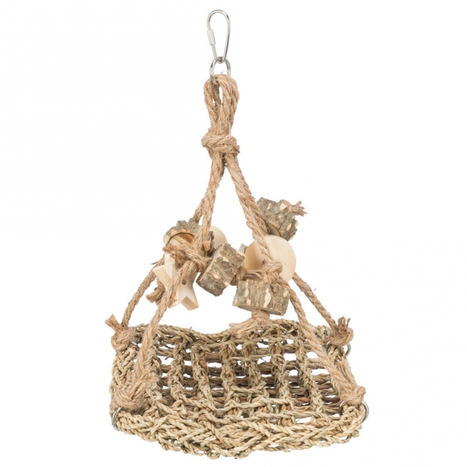 Trixie Schaukel aus Seegras und Holz Trixie Schaukel aus Seegras und Holz