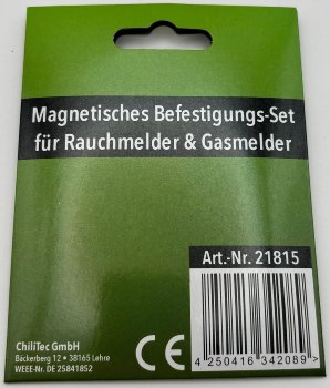Magnetisches Befestigungs-Set, für Rauchmelder & Gasmelder