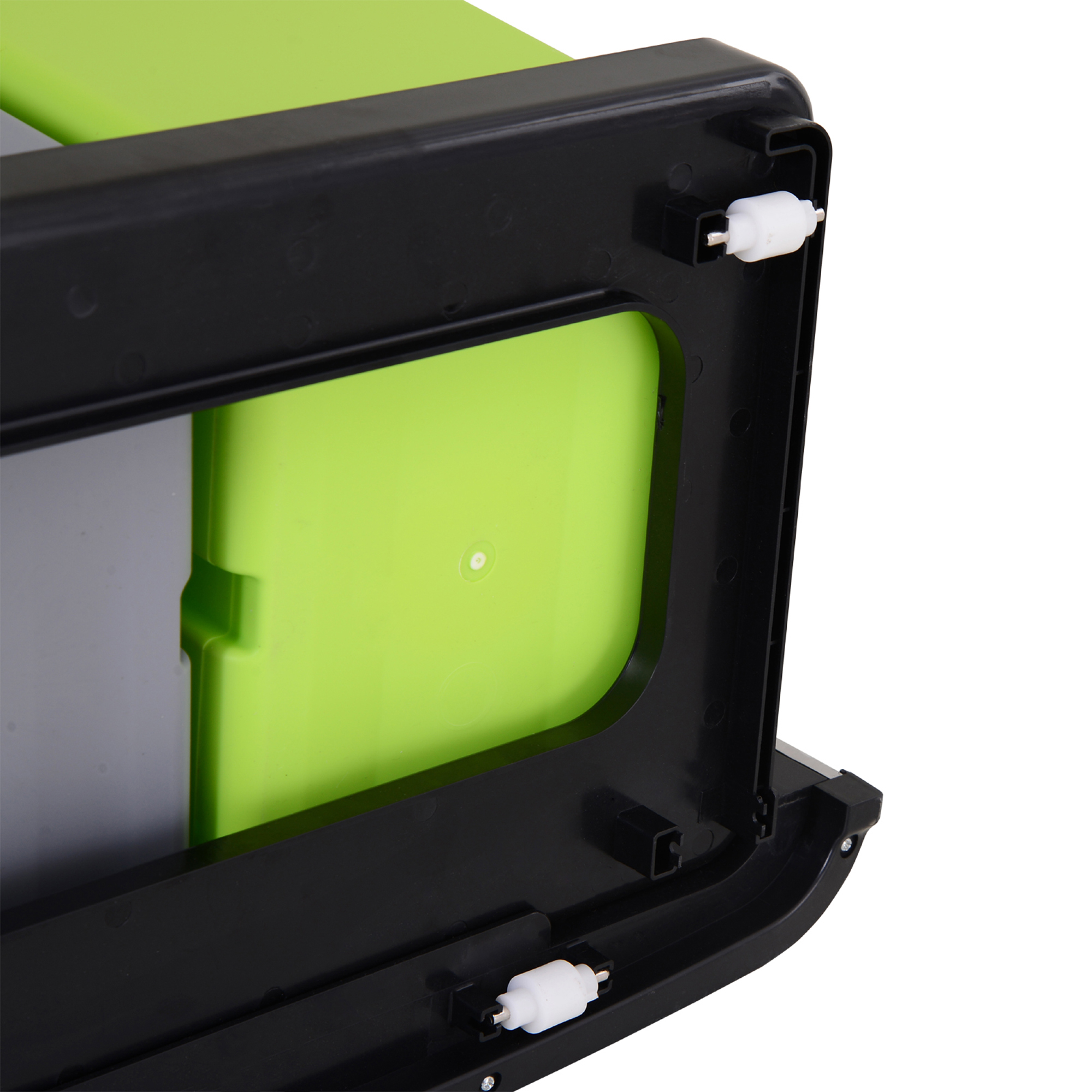 Mülleimer mit Sensor 47L + 2 x 12,5L Automatischer Abfalleimer mit Bewegungssensor, Wasserdichtes Mülltrennsystem aus Edelstahl für Küche Silber