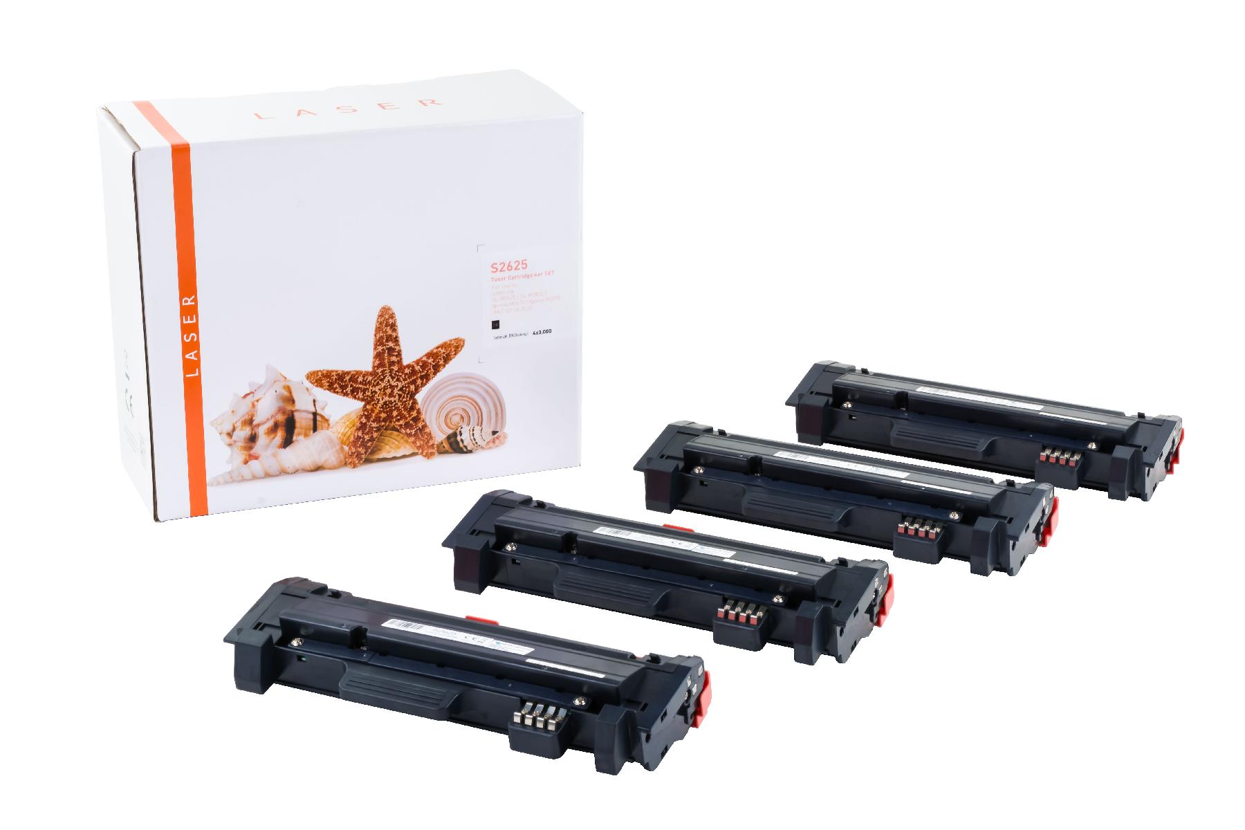 4er Set M2625 alternativ Toner black für Samsung / MLTD116L/ELS / 4x3.000 Seiten 4er Set M2625 alternativ Toner black für Samsung / MLTD116L/ELS / 4x3.000 Seiten
