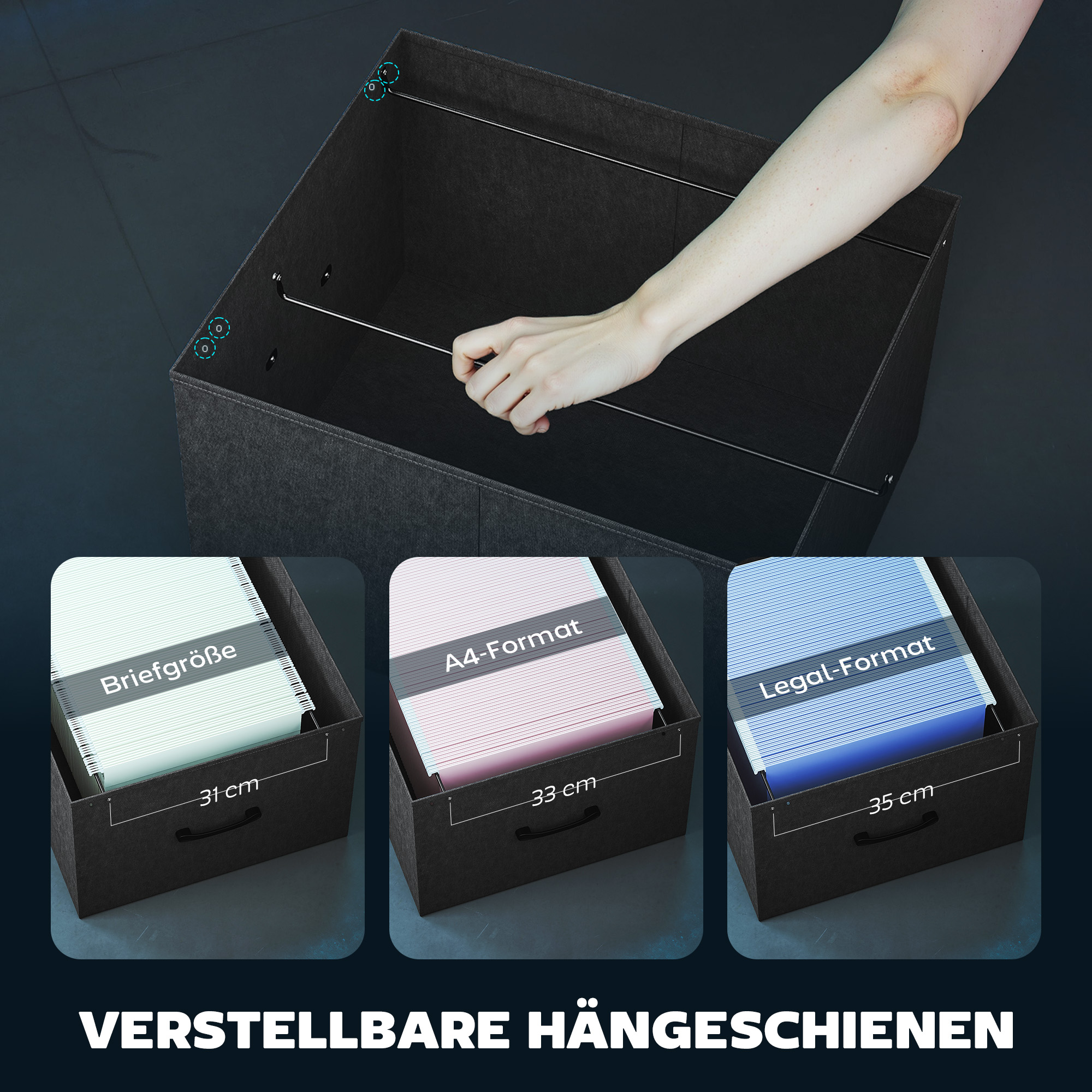 Gaming Tisch L-förmiger Schreibtisch mit LED & Steckdosen, mit Doppelmonitorständer, 165x80x91,5 cm, Schwarze Holzoptik