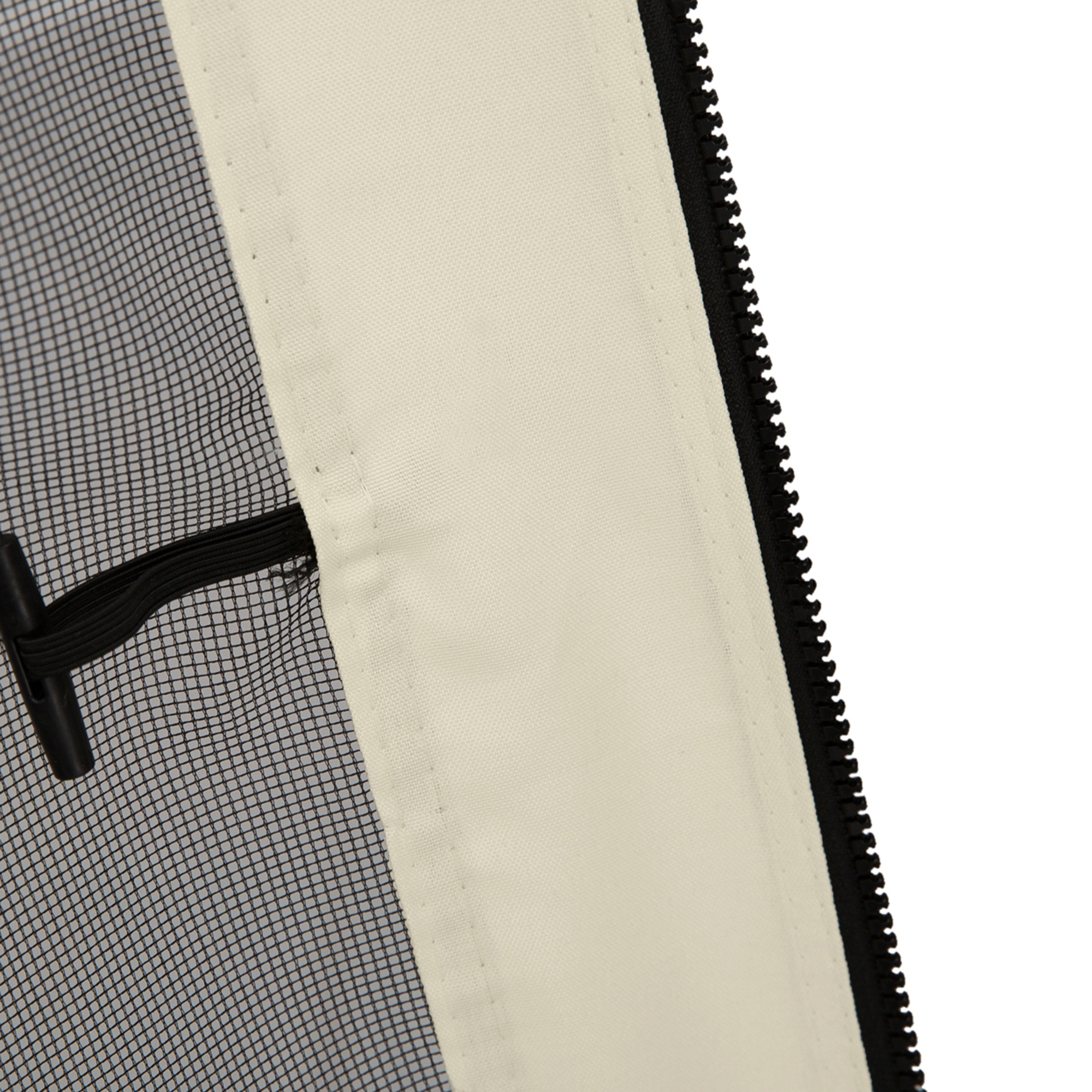 Moskitonetz für 3x3 Pavillon 4 Seitenteile Fliegennetz mit Haken Reißverschluss Mückennetz Insektenschutz Fliegengitter Nylon-Mesh Schwarz