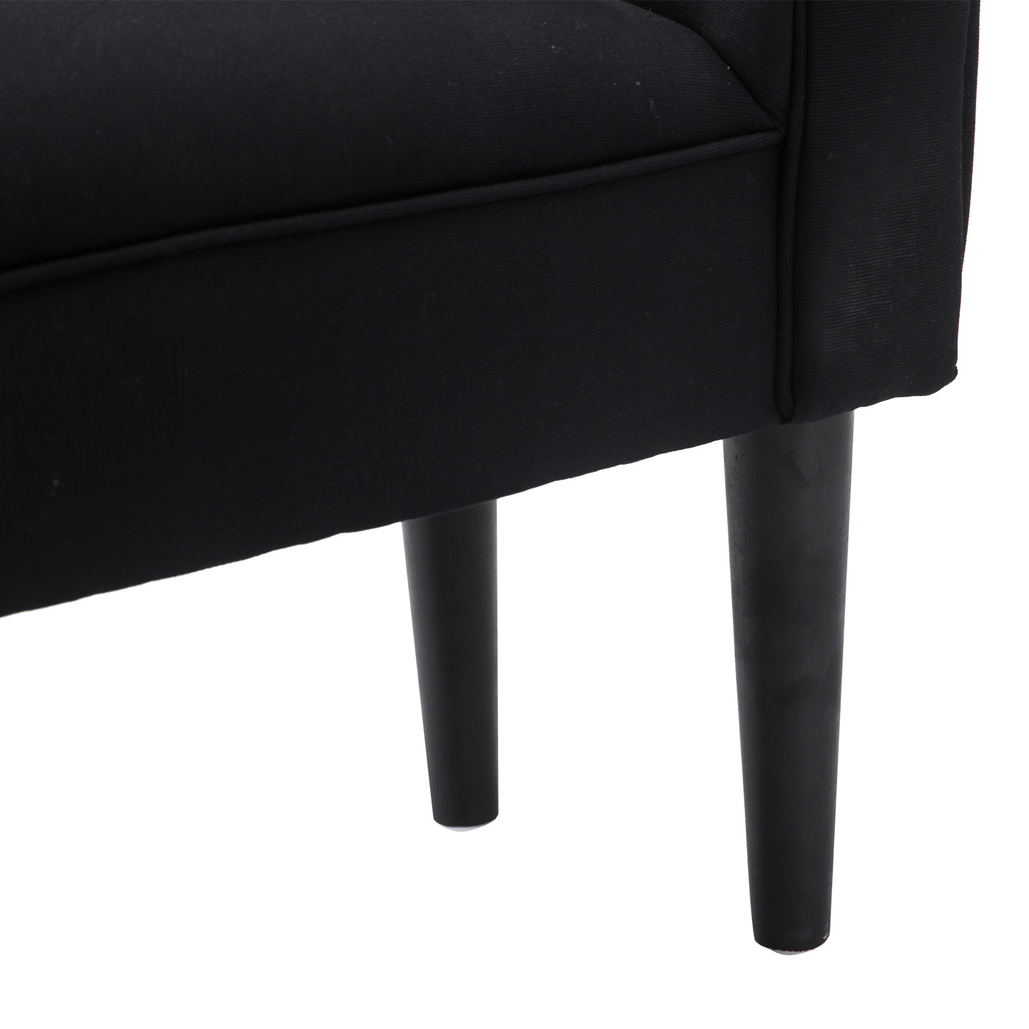 Sitzbank, Bettbank, zeitloses Design, weiche Polsterung, bis 130 kg, schwarz, 102 x 36 x 51 cm