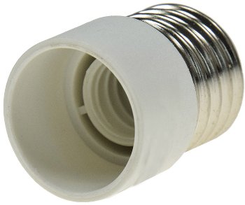 Lampensockel-Adapter, Kunststoff / E27 auf E14