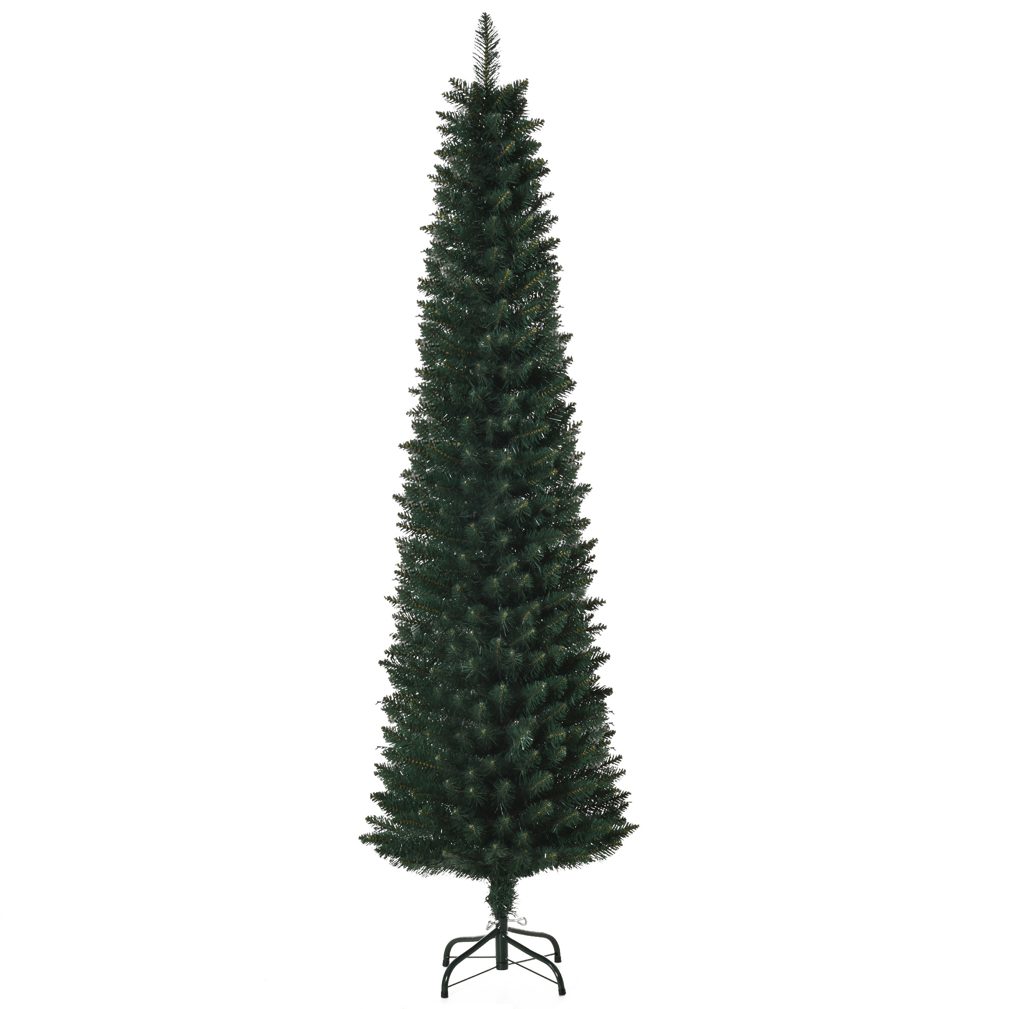 Weihnachtsbaum 180 cm, hoch realistisch, 380 Zweige, feuerfest, stabile Basis, Grün