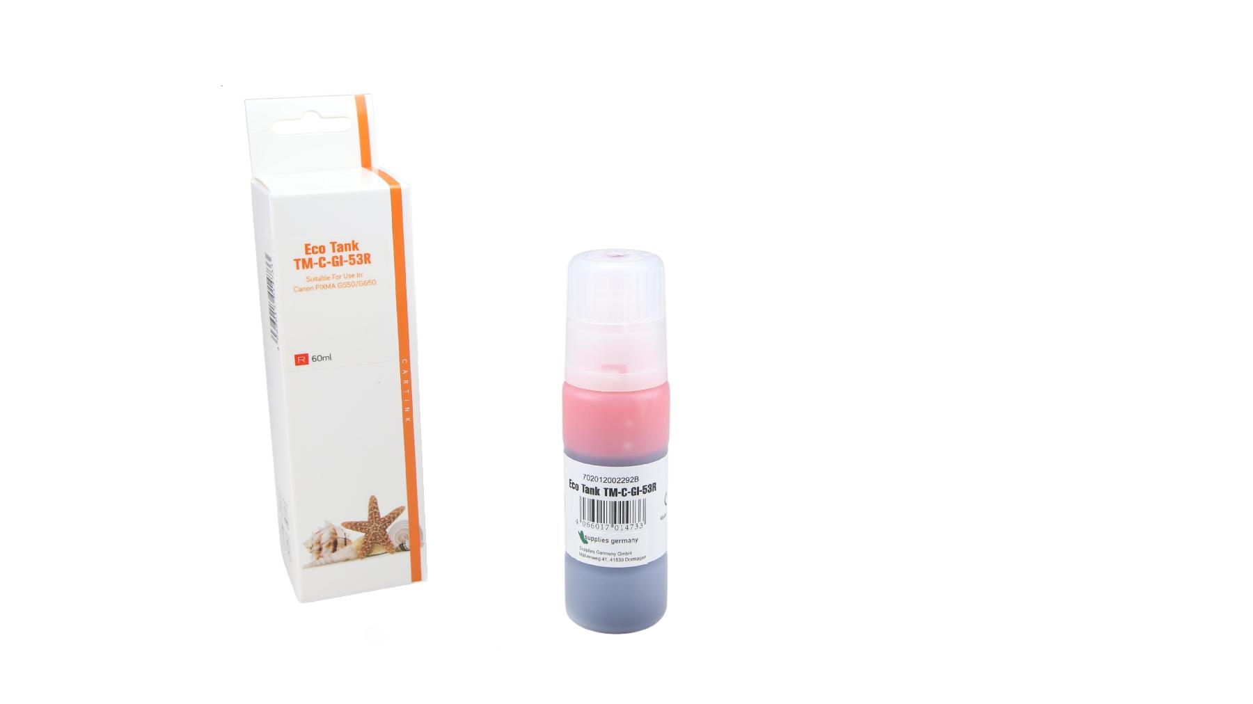 GI53R Eco Tank Nachfüllflasche Rot für Canon / 4717C001 / 60ml