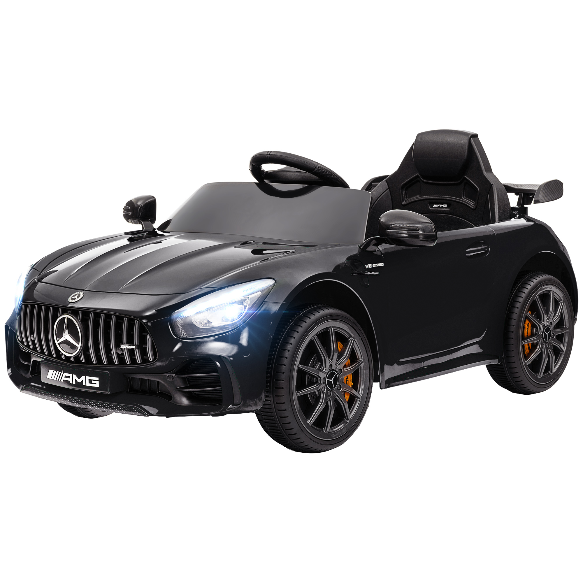 Elektro-Kinderauto, Mercedes, 3-5 km/h, Fernbedienung, Licht & Musik, Schwarz Elektro-Kinderauto, Mercedes, 3-5 km/h, Fernbedienung, Licht & Musik, Schwarz