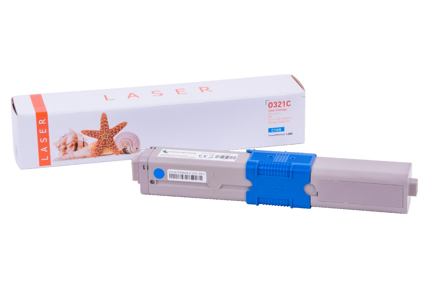 C321C alternativ Toner cyan für OKI / 44973535 / 1.500 Seiten C321C alternativ Toner cyan für OKI / 44973535 / 1.500 Seiten