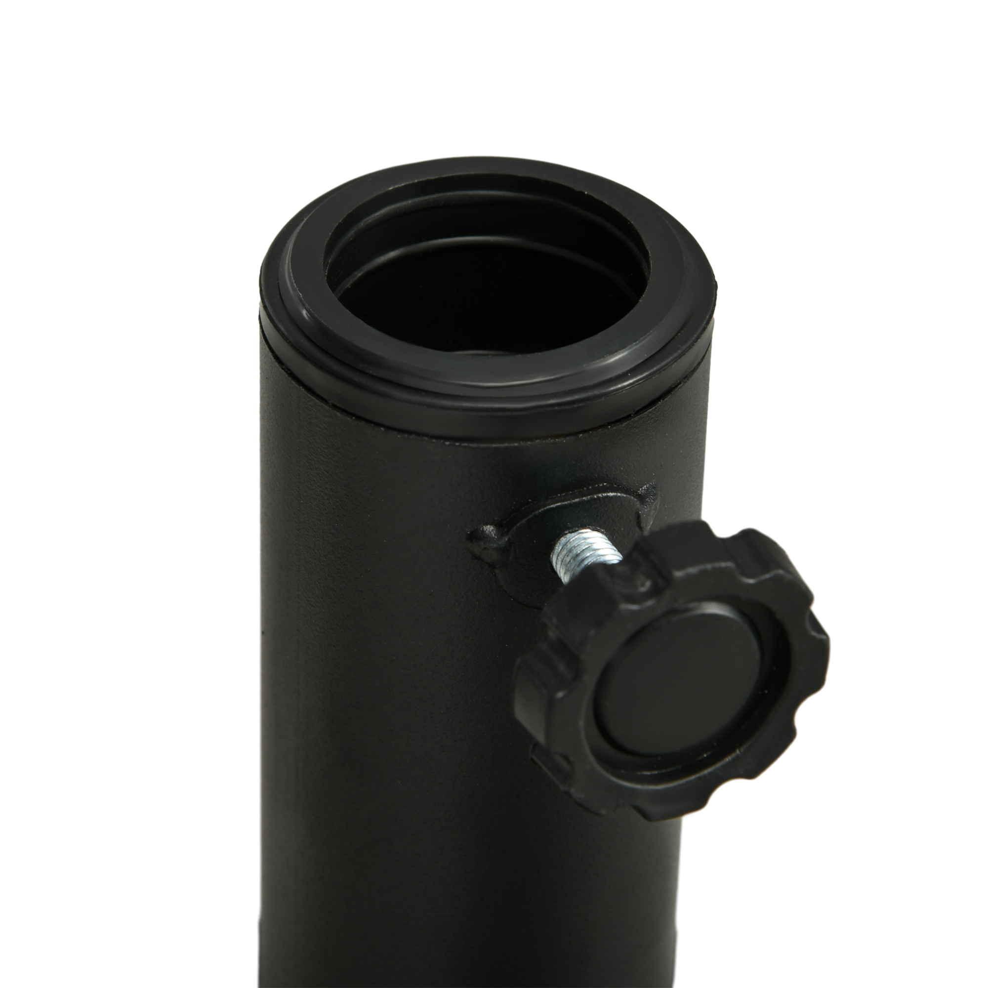 Sonnenschirmständer aus Beton 18 kg Schirmständer, Rund Schirmhalter für Sonnenschirm 32/38/48mm Schwarz