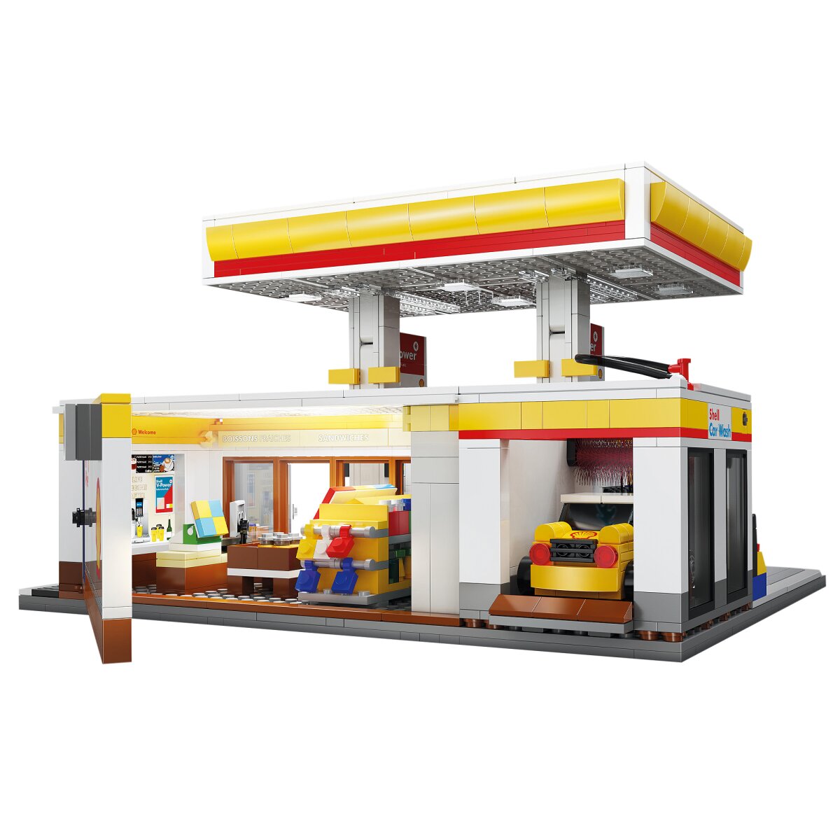 CaDA Shell Tankstelle mit Shop und Waschanlage Bricks