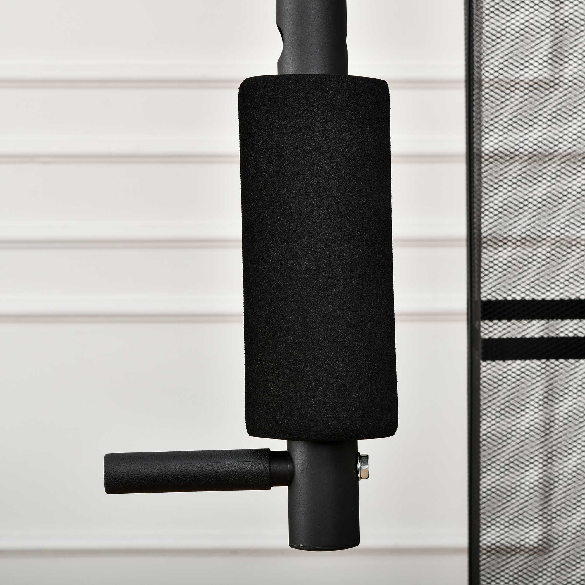 Kraftstation Fitnessstation Fitnessgerät Multifunktion Krafttraining Multistation Trainingsstation mit Latzug Butterflystange 45kg Gewichten Seil, Fitnessgeräte für Zuhause Schwarz