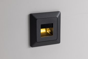 MILOS LED-Einbauleuchte "COB" Anthrazit / 80x80mm, 3000k, warmweiß, 55Lumen