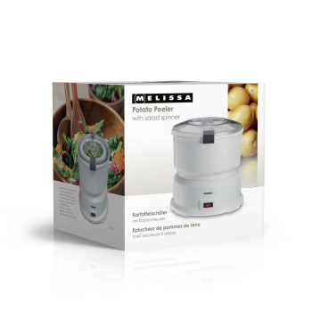 Kartoffelschäler mit Salatschleuder | 1000g Fassungsvermögen | 85 W | Weiß