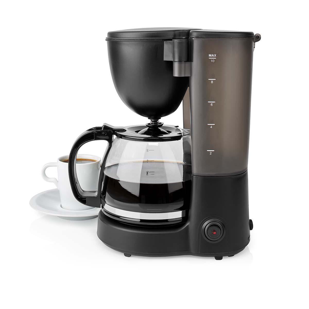 Kaffeemaschine | Filter Kaffee | 1.25 l | 10 Tassen | Warmhalten | schwarz