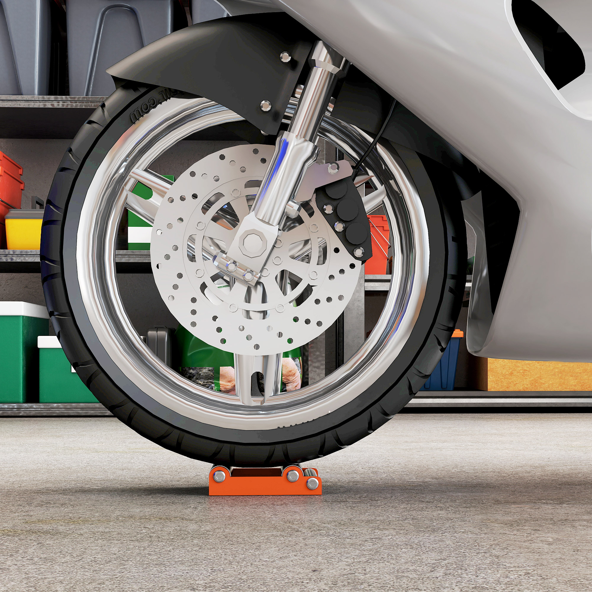 Motorrad Reinigungsständer Rollenständer Rad Drehhilfe Fahrrad