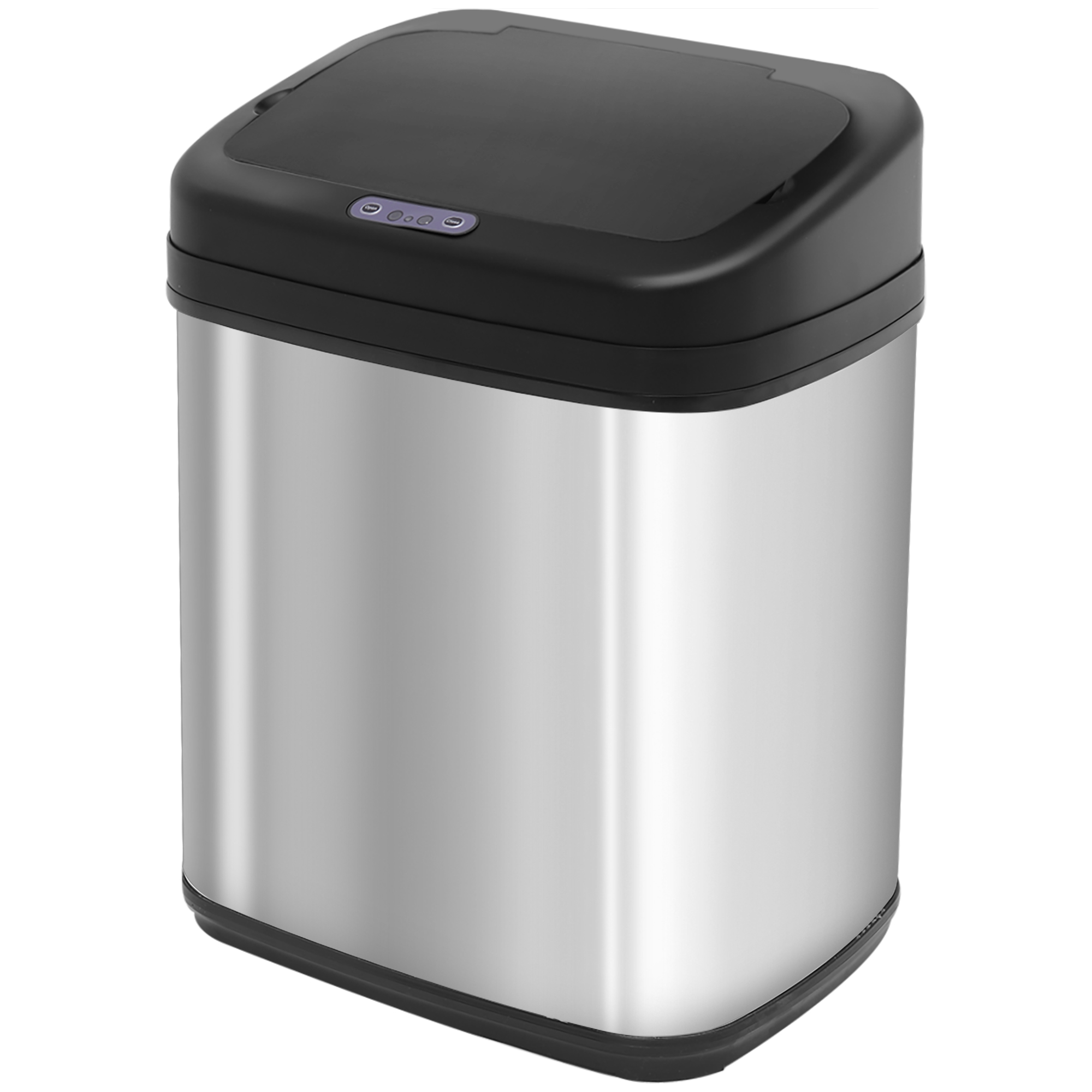 Sensor Mülleimer 20L Edelstahl Automatischer Mülleimer mit Bewegungssensor, Inneneimer 33 x 25 x 42,5 cm Silber+Schwarz