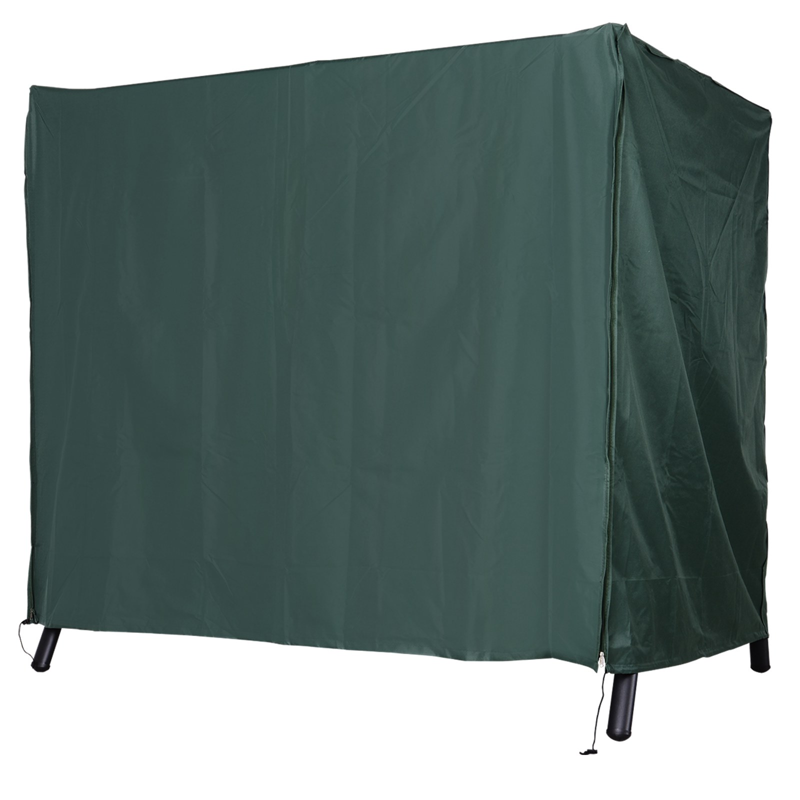 Hollywoodschaukel Abdeckung 3 Sitzer, Wasserabweisend Winterfest Schutzhülle für Gartenschaukel, UV-Beständig Abdeckplane, Abdeckhaube, Reißfest 420D Oxford Gewebe, 177x114x152cm Dunkelgrün Hollywoodschaukel Abdeckung 3 Sitzer, Wasserabweisend Winterfest Schutzhülle für Gartenschaukel, UV-Beständig Abdeckplane, Abdeckhaube, Reißfest 420D Oxford Gewebe, 177x114x152cm Dunkelgrün