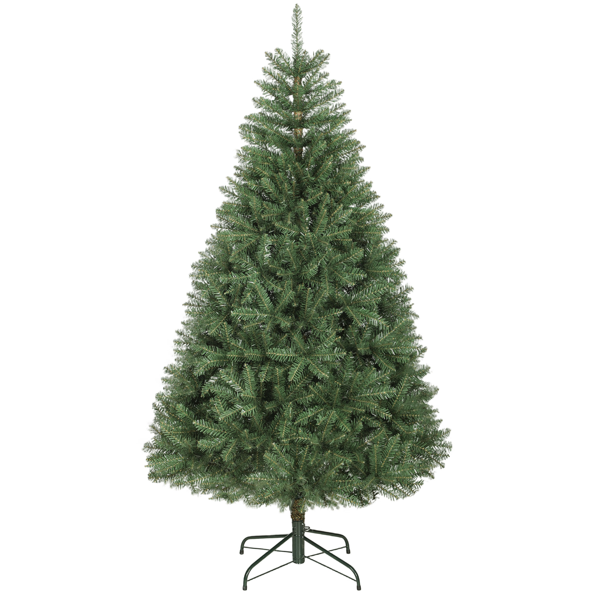 Künstlicher Weihnachtsbaum, 180 cm, klappbare Äste, Metallständer, vielseitig, Grün Künstlicher Weihnachtsbaum, 180 cm, klappbare Äste, Metallständer, vielseitig, Grün