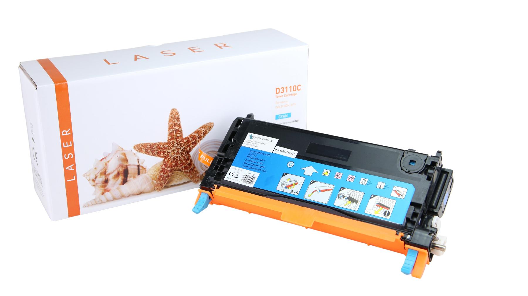 3110/3115C alternativ Toner cyan für Dell / PF029/59310171 / 8.000 Seiten 3110/3115C alternativ Toner cyan für Dell / PF029/59310171 / 8.000 Seiten