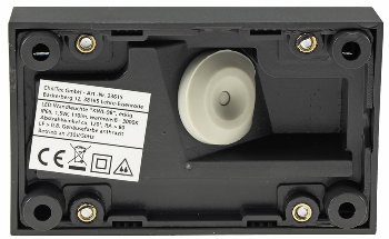 LED Wandleuchte "KWL-98", Anthrazit, IP65, 1,5W, 110Lm, Kunststoff, warmweiß