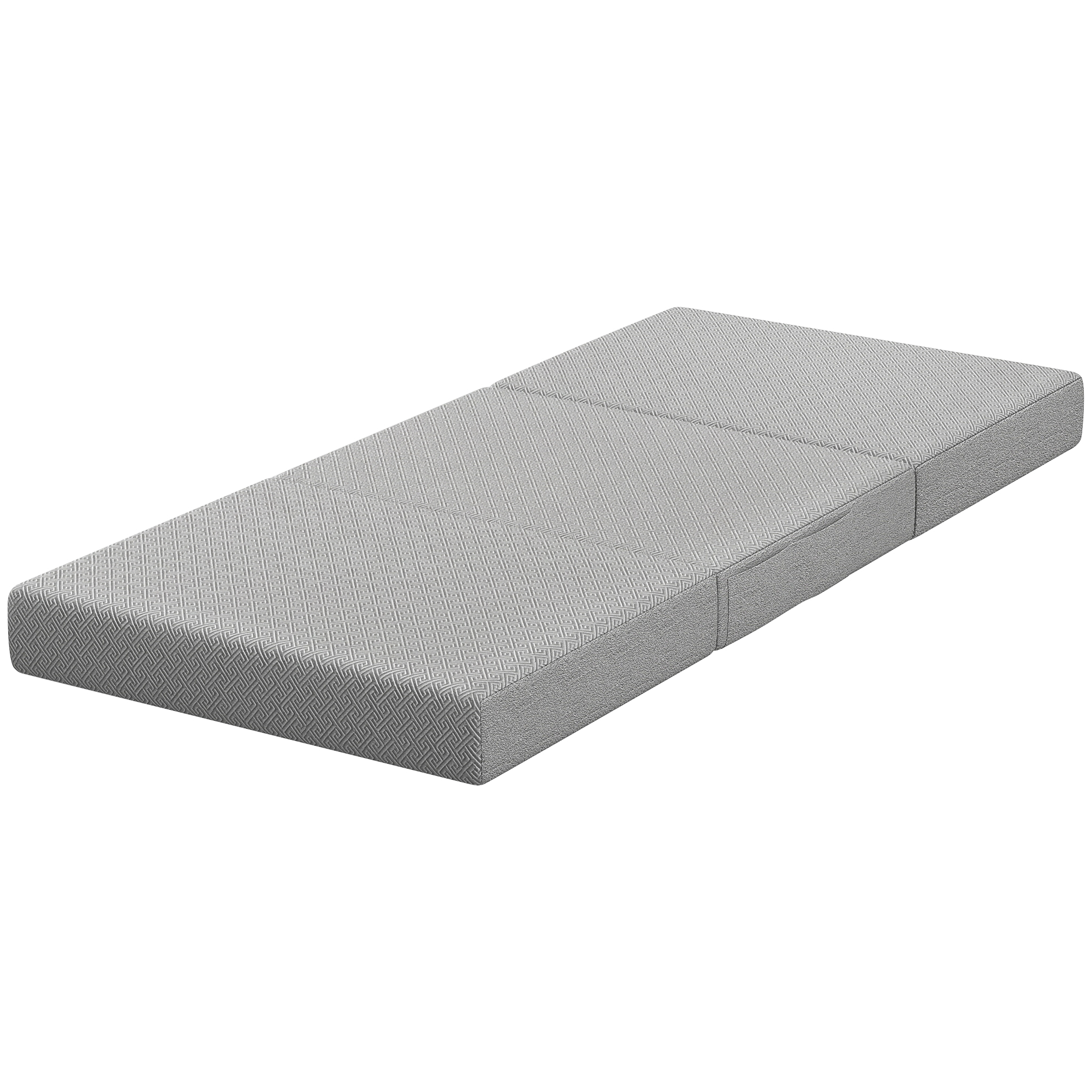 Klappmatratze 200 x 90 cm, 15 cm faltbare Matratze, tragbare Bodenmatratze mit waschbarem Bezug, Oeko-Tex geprüft