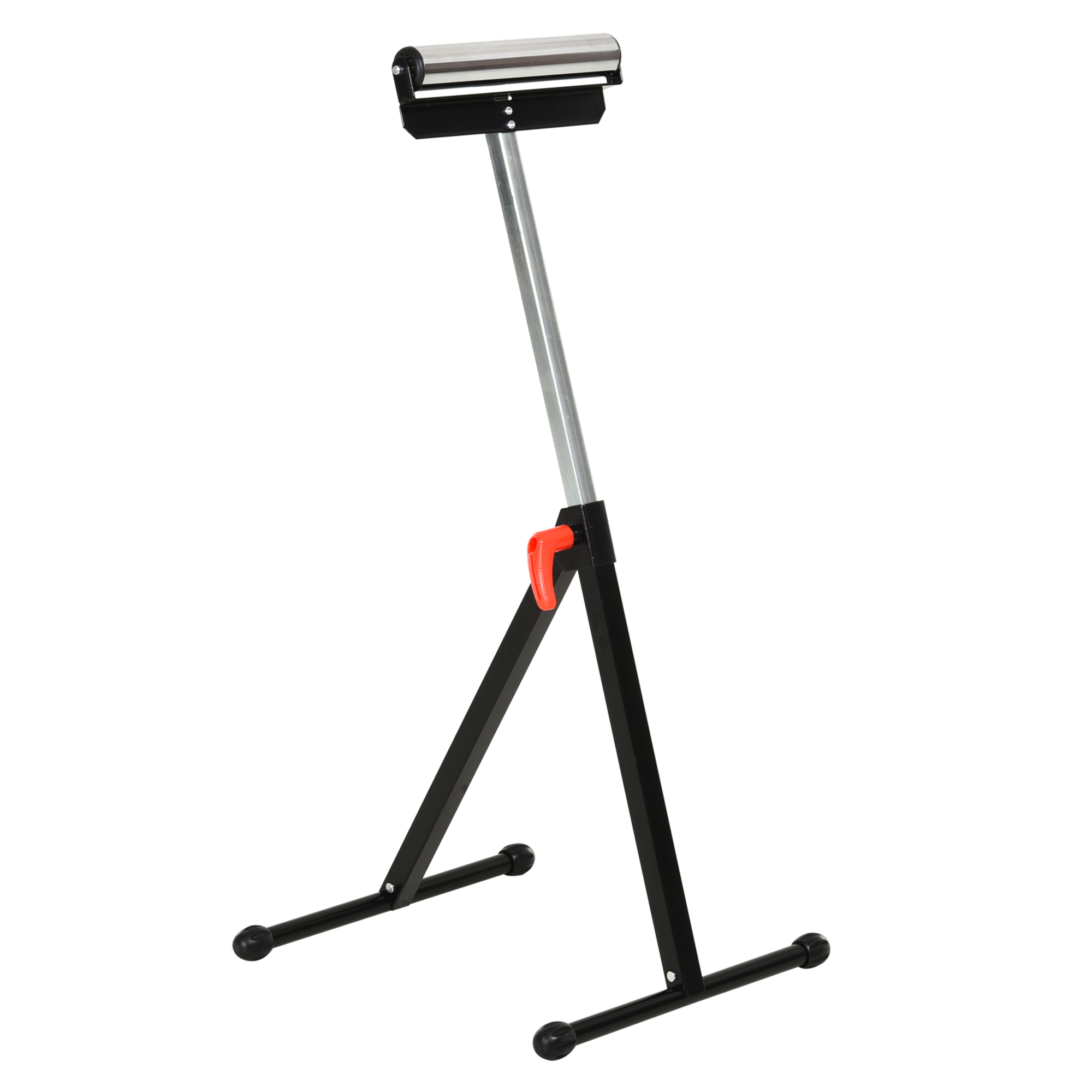 Rollenbock, Rollenauflage, Höhenverstellbares Arbeitsbock, Rollenständer, Hiflsbock, Stützbock, bis 90 kg, Metall, Schwarz, 44 x 50 x 68-110 cm Rollenbock, Rollenauflage, Höhenverstellbares Arbeitsbock, Rollenständer, Hiflsbock, Stützbock, bis 90 kg, Metall, Schwarz, 44 x 50 x 68-110 cm