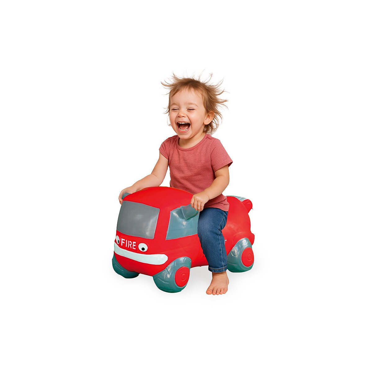 Hüpfauto Fire Truck HoppyDoo mit Pumpe Hüpfauto Fire Truck HoppyDoo mit Pumpe