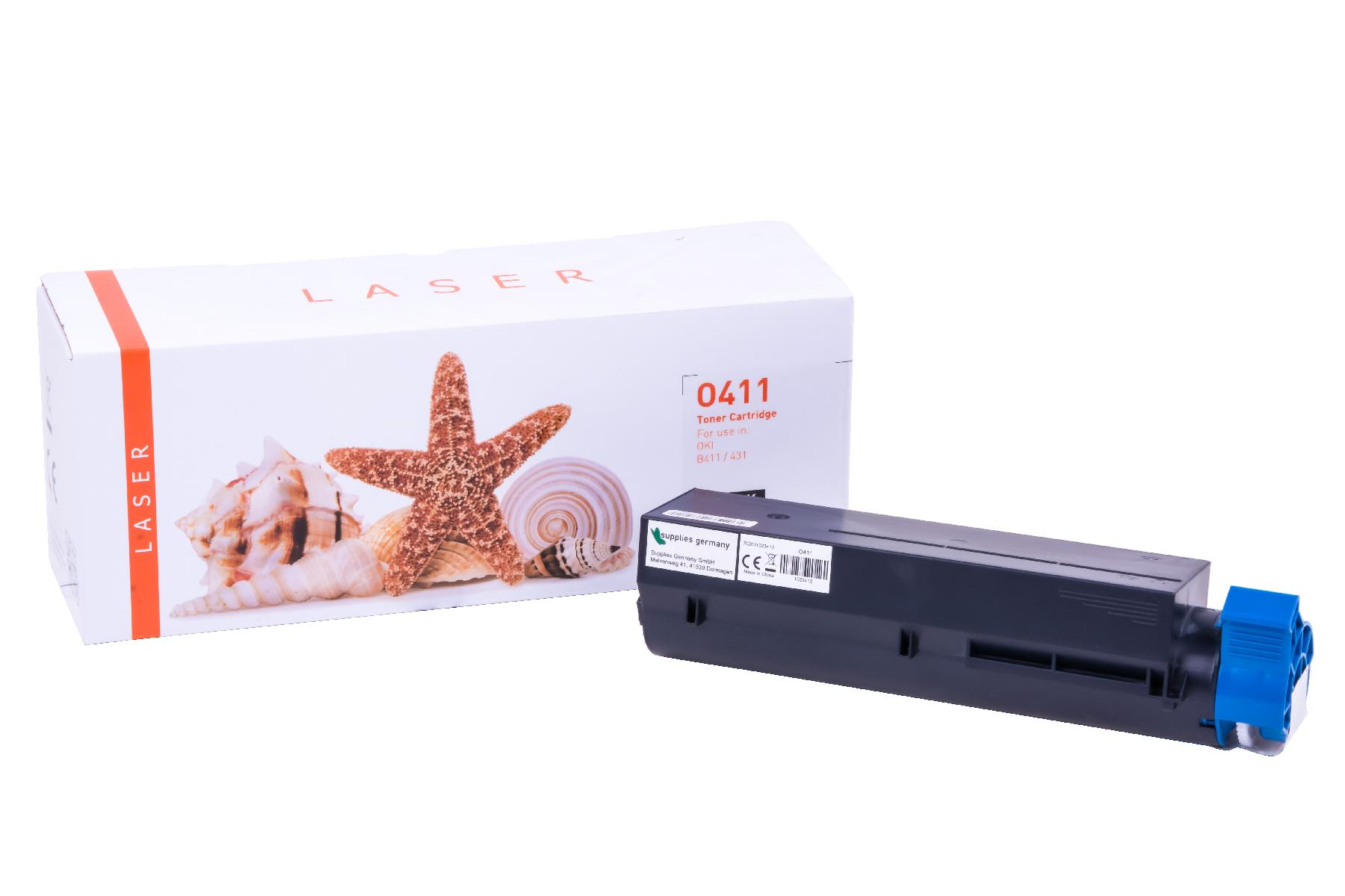 B411 alternativ Toner black für OKI / 44574702 / 3.000 Seiten B411 alternativ Toner black für OKI / 44574702 / 3.000 Seiten