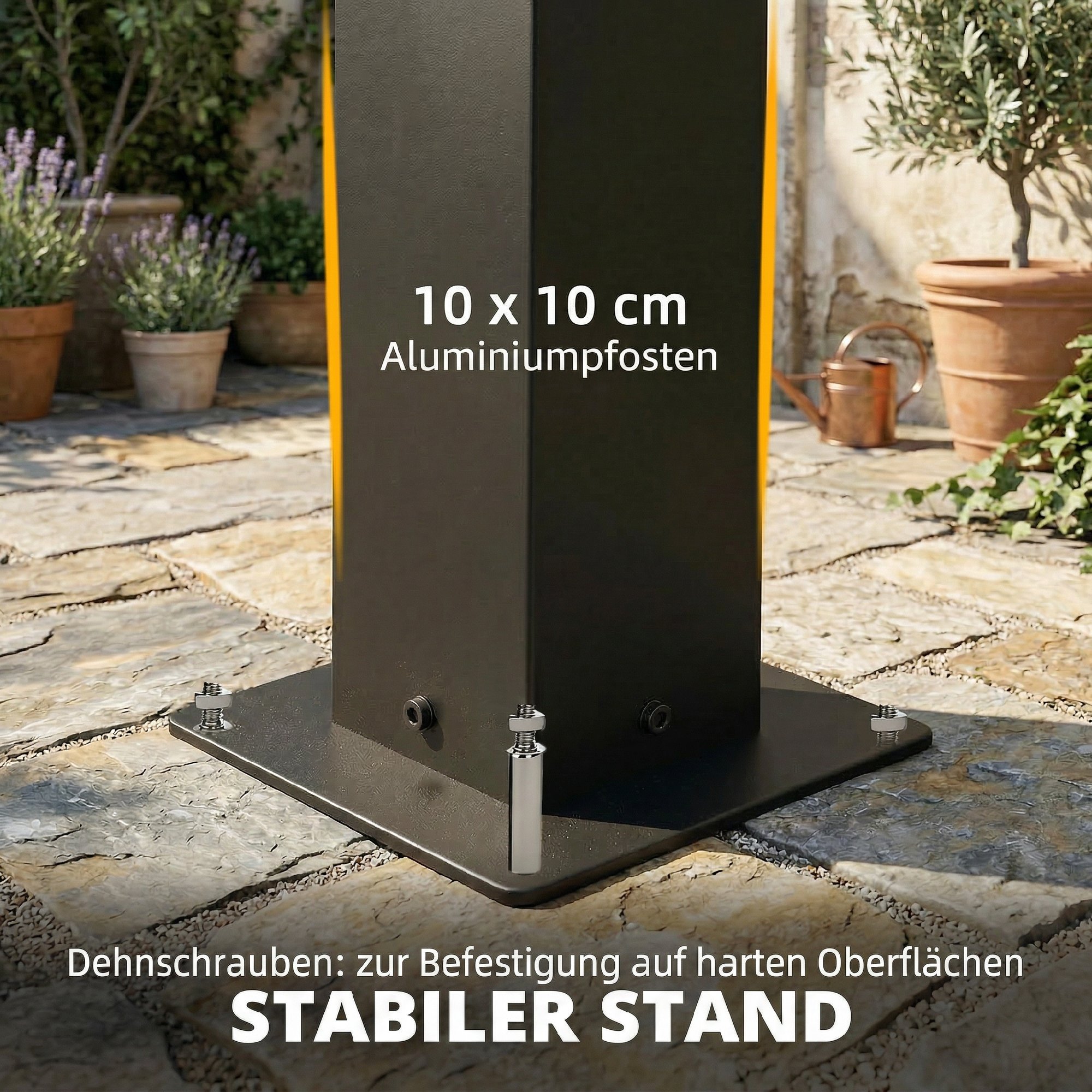 Pergola 3x3 m Aluminium Terrassenüberdachung mit LED-Beleuchtung Fernbedienung verstellbar Lamellendach
