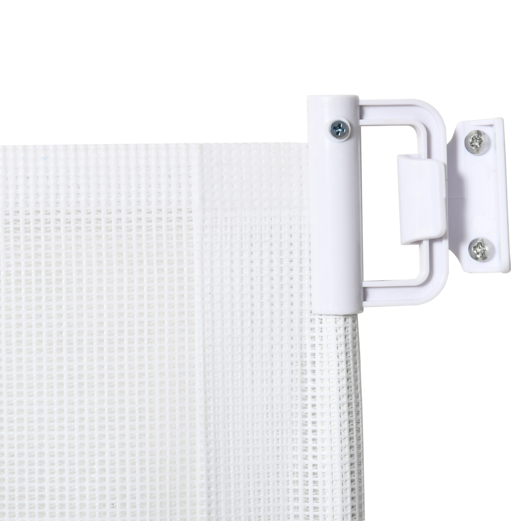 Treppenschutzgitter 115 cm Hunde Türschutzgitter Treppenschutz Sicherheitstrennwand Trennwand Türschutz ausziehbar treppenschutzrollo Rollo Einrollbar kunststoff Weiß
