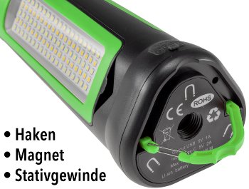 LED Baustrahler mit Akku "BSA-30s" / Stativ, 30W, 2700lm, 2700/4500/6000K