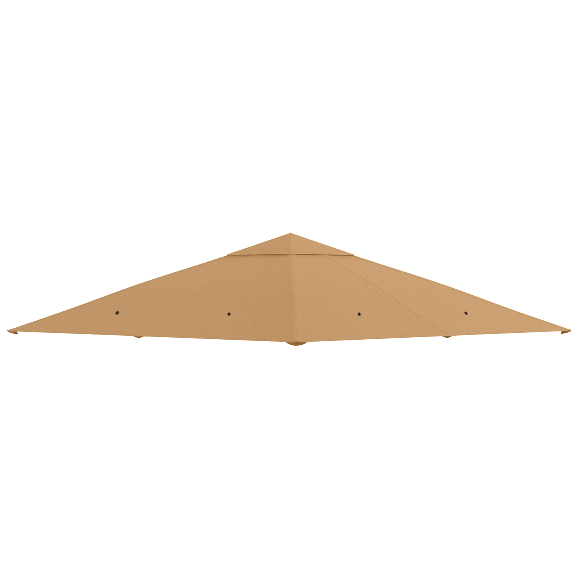 Ersatzdach für Gartenpavillon, Polyester, 2,98 x 2,95 m, Beige