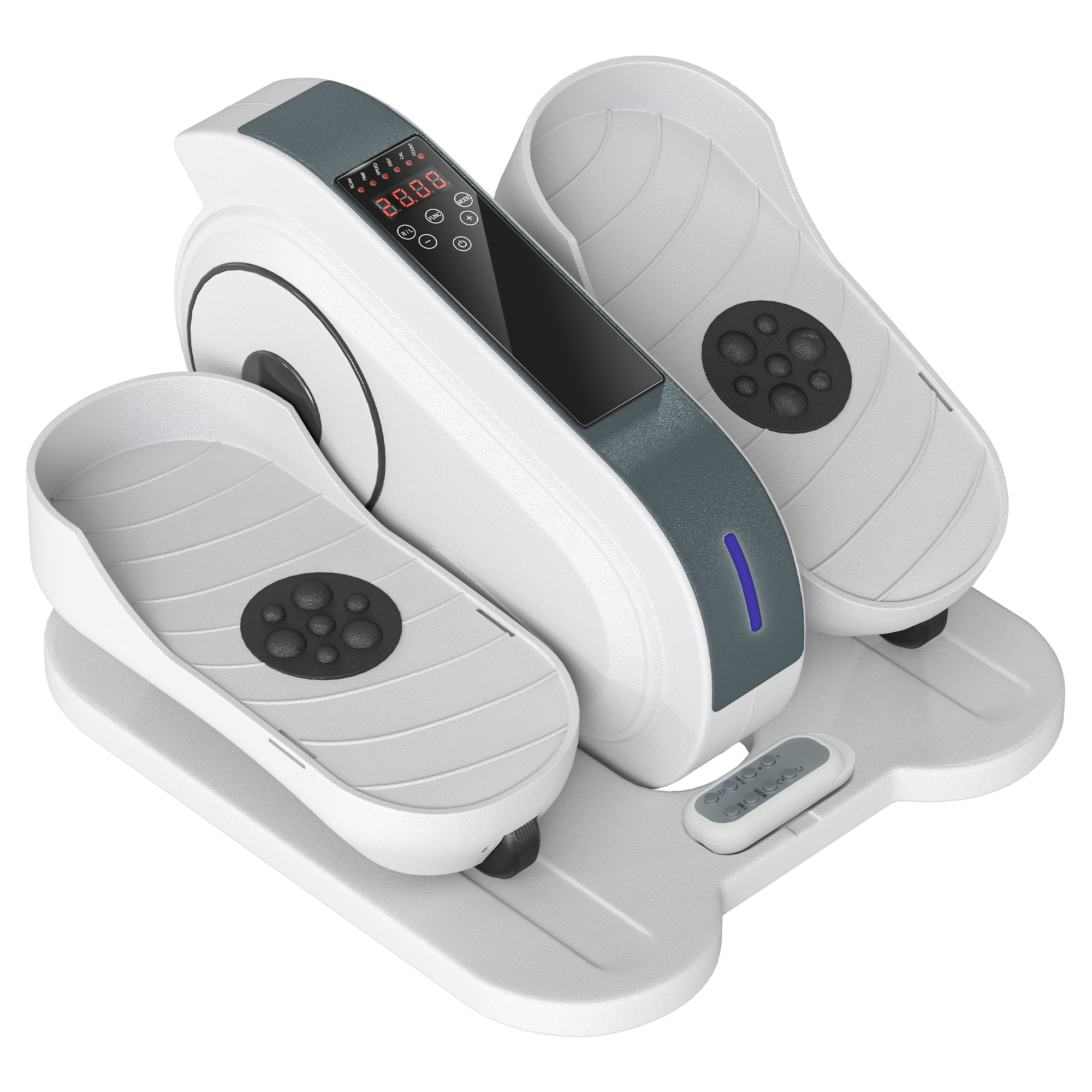 Sitzpedaltrainer, Mini-Ellipsen-Trainer mit LCD-Monitor, Fernbedienung, 10 einstellbare Geschwindigkeitsstufen, Weiß Sitzpedaltrainer, Mini-Ellipsen-Trainer mit LCD-Monitor, Fernbedienung, 10 einstellbare Geschwindigkeitsstufen, Weiß