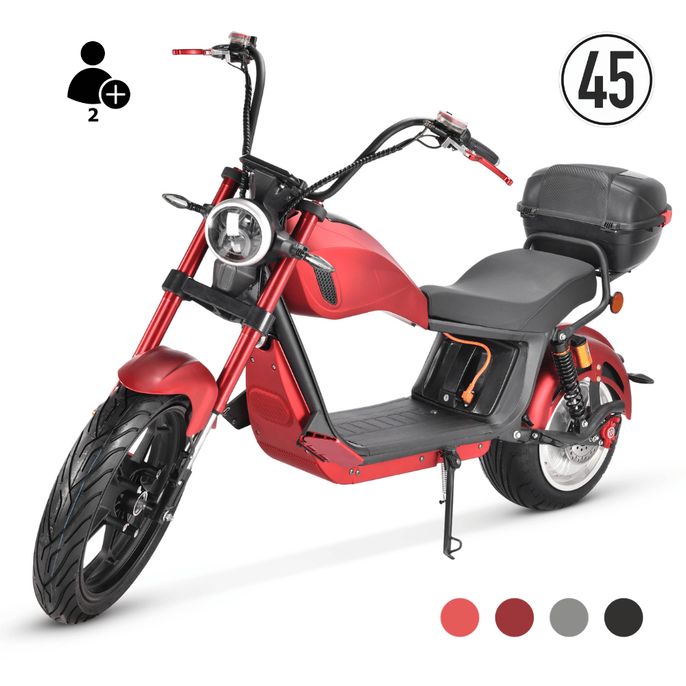 COCO BIKE CP-6 ELEKTRO-CHOPPER 45 KM/H 20Ah rot
