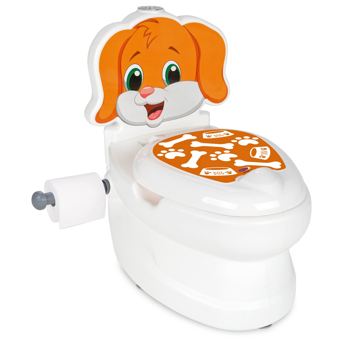 Meine kleine Toilette Hund mit Spülsound und Toilettenpapierhalter Meine kleine Toilette Hund mit Spülsound und Toilettenpapierhalter