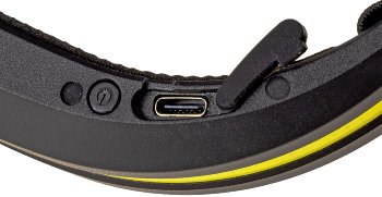 LED-Stirnlampe mit Akku "CTH-8" / 5W, 400 Lumen, 230° Ausleuchtung, USB-C