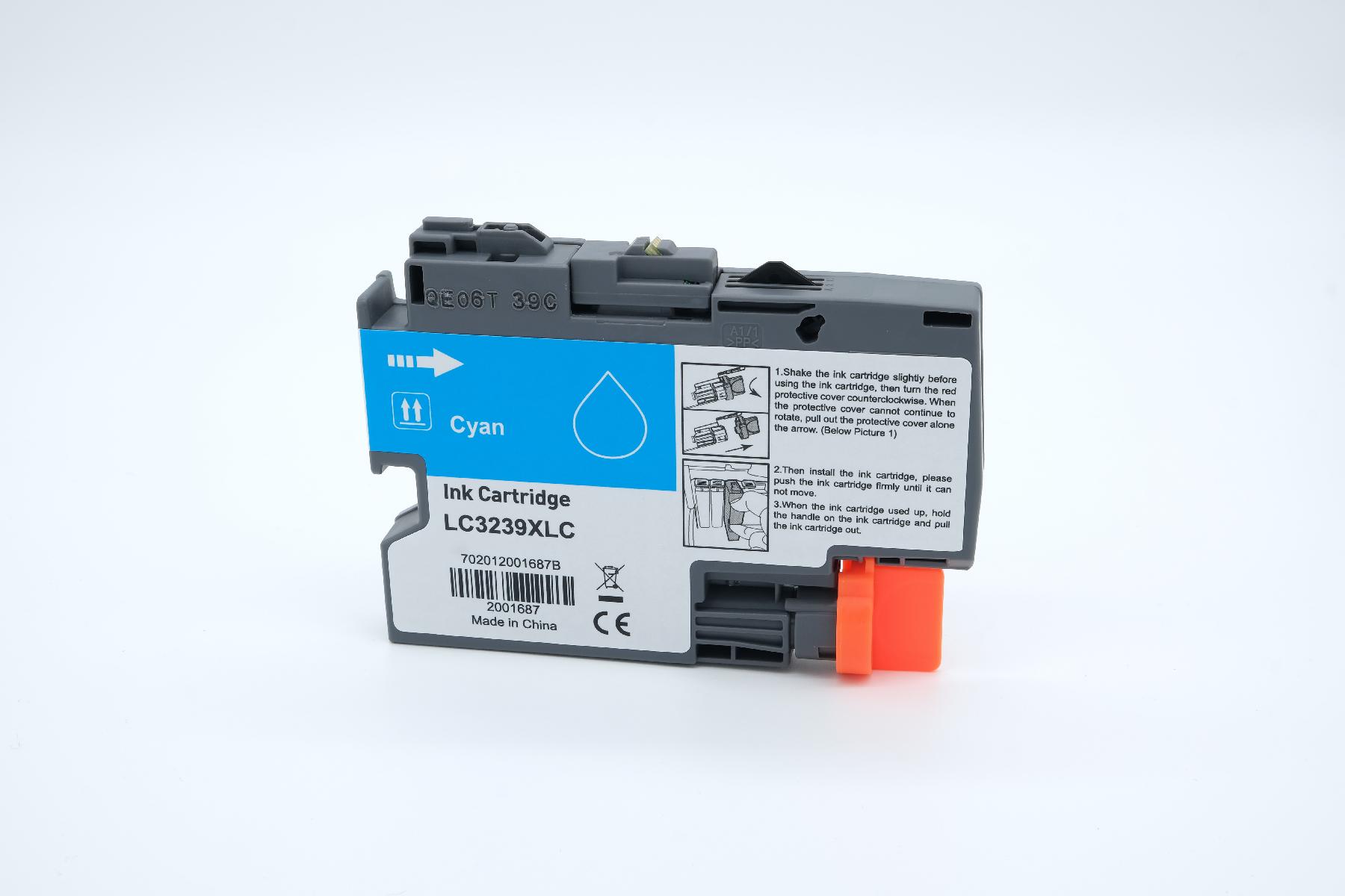 LC3239XLC alternativ Tinte cyan für Brother / LC3239XLC / 52ml