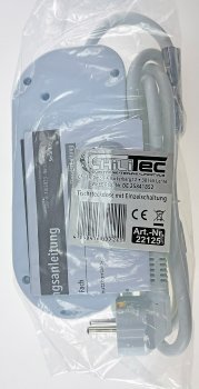 Steckdosenleiste mit Einzelschaltung / 3-fach, weiß, 1,5m Kabel