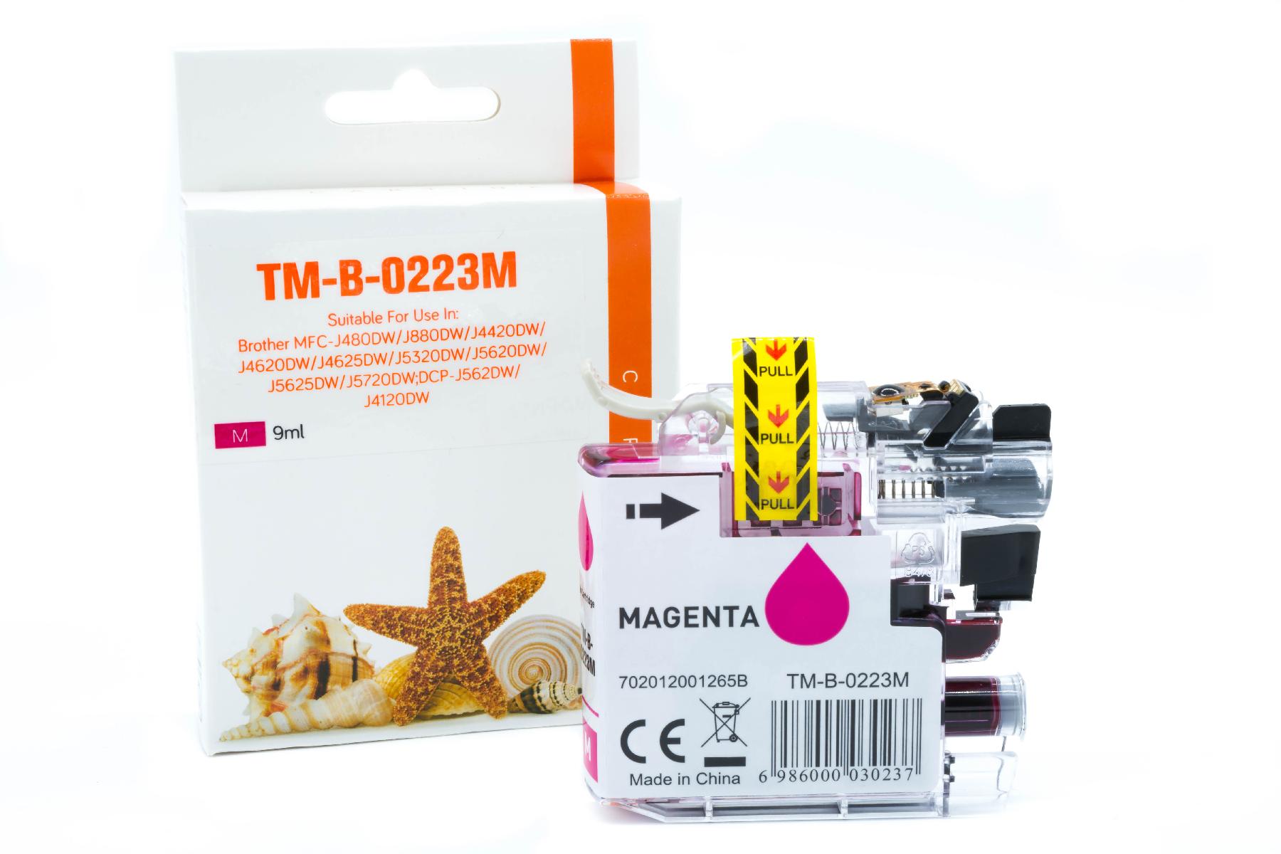LC223M alternativ Seestern Tinte magenta für Brother / LC223M / 9ml
