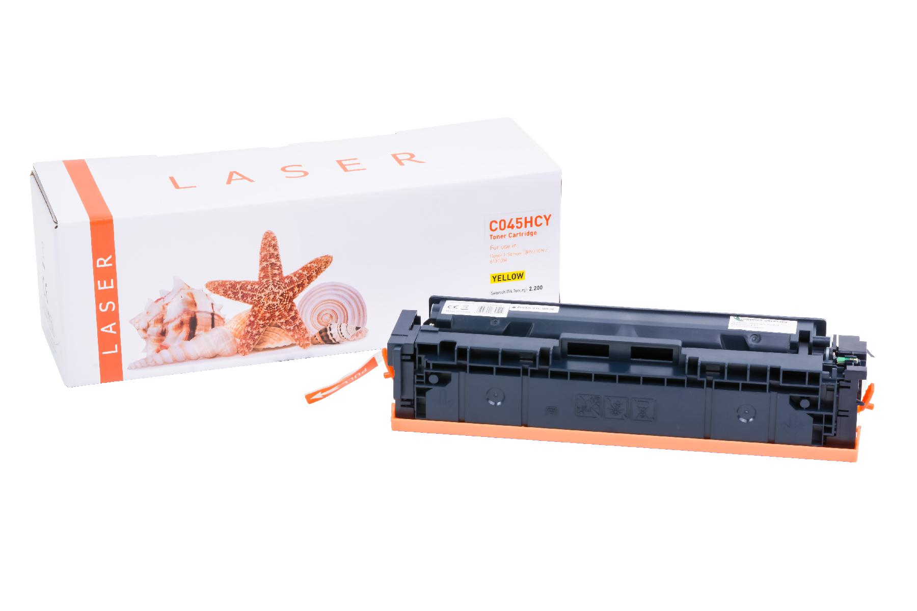 045HCY alternativ Toner yellow für Canon / 1243C002 / 2.200 Seiten 045HCY alternativ Toner yellow für Canon / 1243C002 / 2.200 Seiten