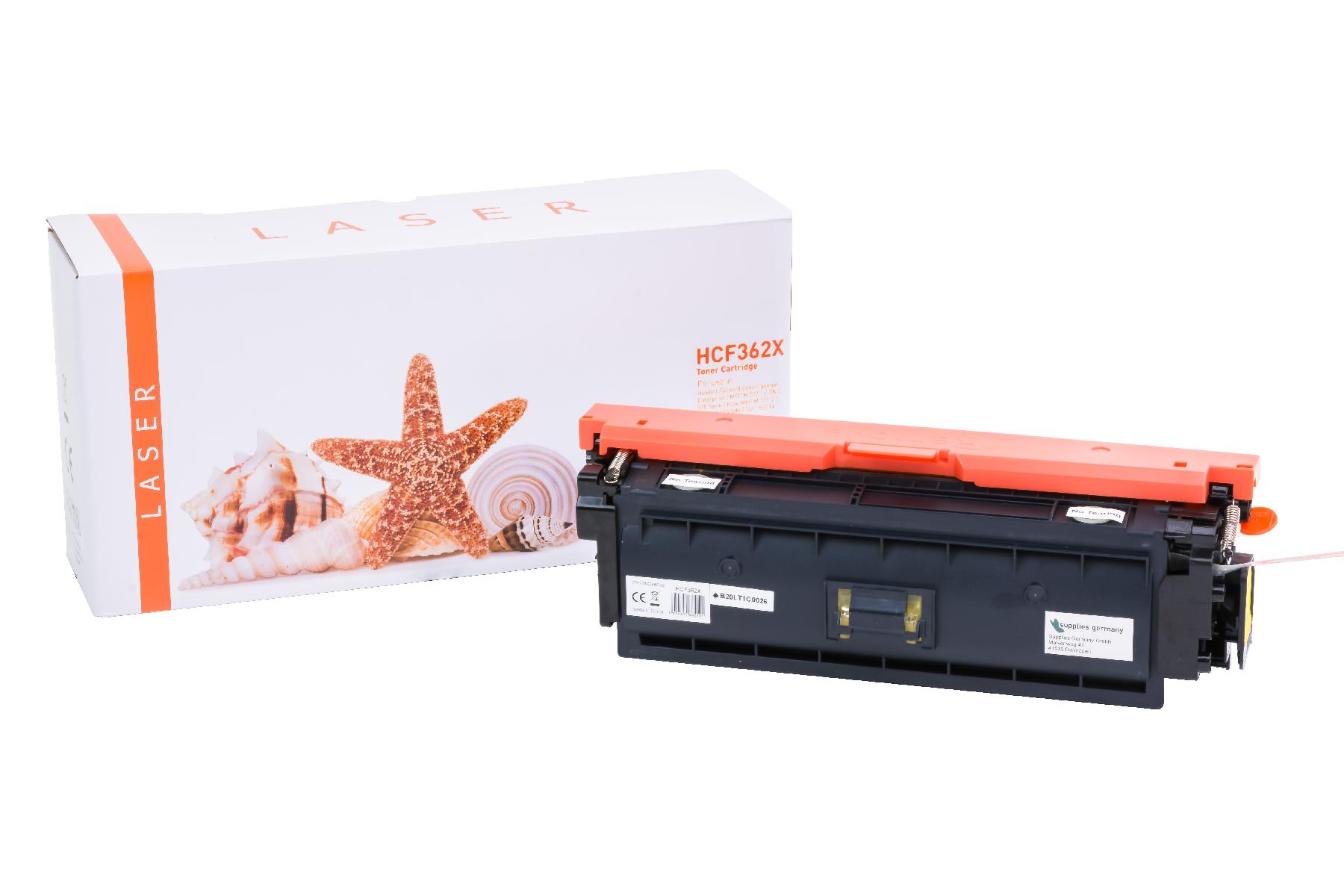 CF362X alternativ Toner yellow für HP / CF362X /508X / 9.500 Seiten