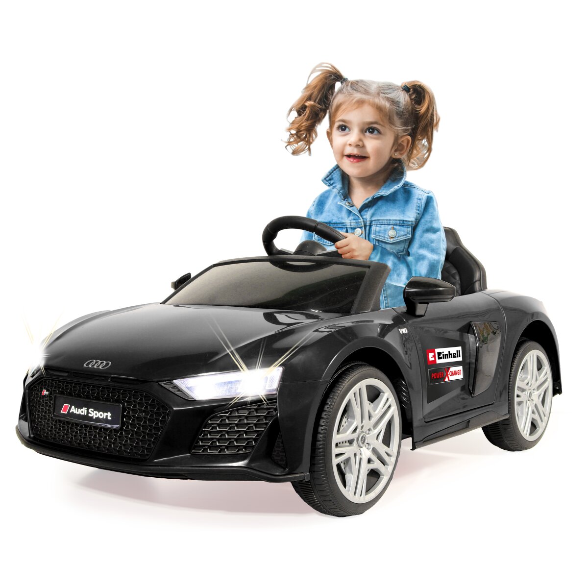 Kinderfahrzeug Audi R8 Spyder schwarz Einhell Power X-Change Kinderfahrzeug Audi R8 Spyder schwarz Einhell Power X-Change inkl. Starter Set