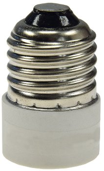 Lampensockel-Adapter, Kunststoff, E27 auf E14